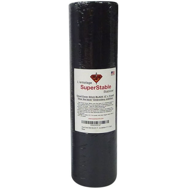 Cloud Cover Stitch White 12 inch x 10 Yard Roll Over The Back SuperStable Embroidery Stabilizer Backing
